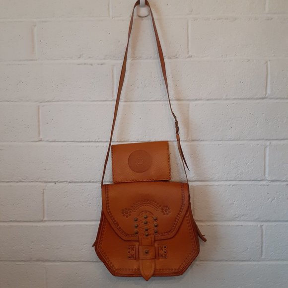 Handbags - Hand tooled Leather purse and wallett
